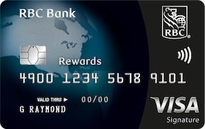 RBC Bank Visa Signature Black card art
