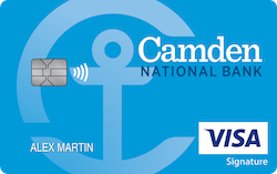Camden National Bank Visa® Everyday Rewards+ card art