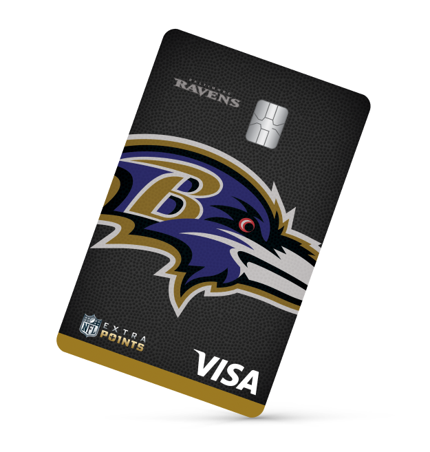 Baltimore Ravens Extra Points Visa® card art