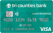 Tri Counties Bank Cash Rewards Platinum card art
