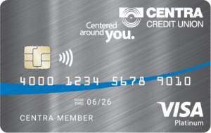 Centra Credit Union Platinum card art
