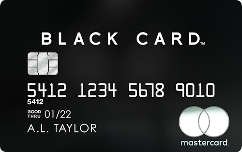 Mastercard® Black card art