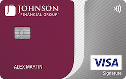 Johnson Financial Group Visa® College Real Rewards card art