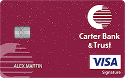 Carter Bank & Trust Visa® College Real Rewards card art