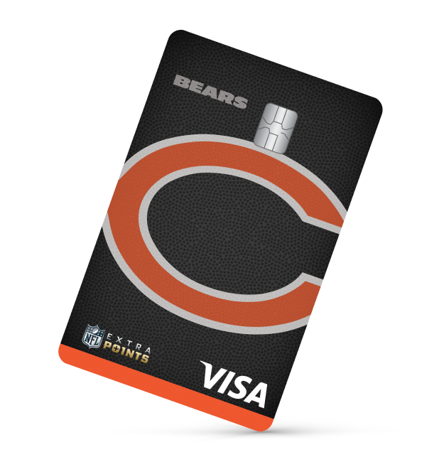 Chicago Bears Extra Points Visa® card art
