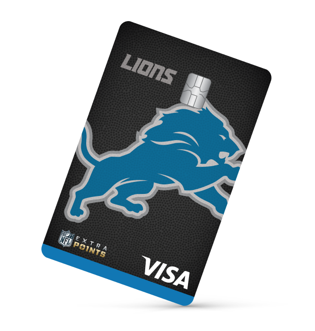 Detroit Lions Extra Points Visa® card art