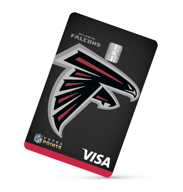 Atlanta Falcons Extra Points Visa® card art