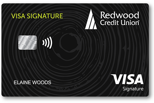 Redwood Credit Union Visa Signature® card art
