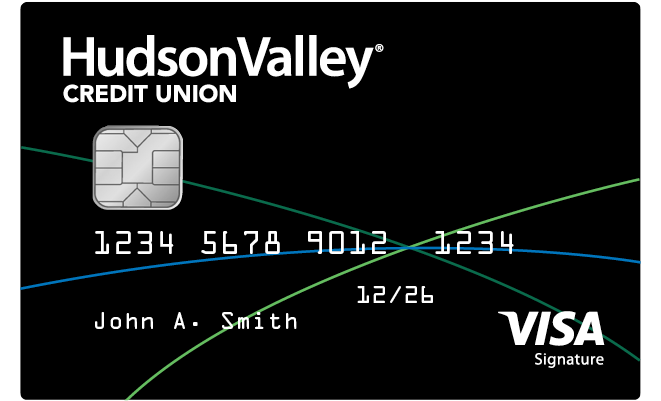 Hudson Valley Credit Union Signature card art