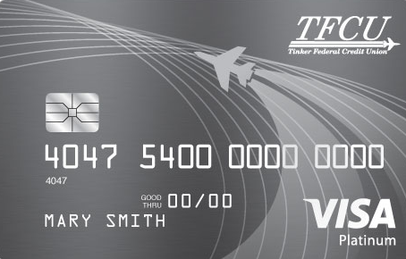 Tinker Federal Credit Union Visa Platinum card art