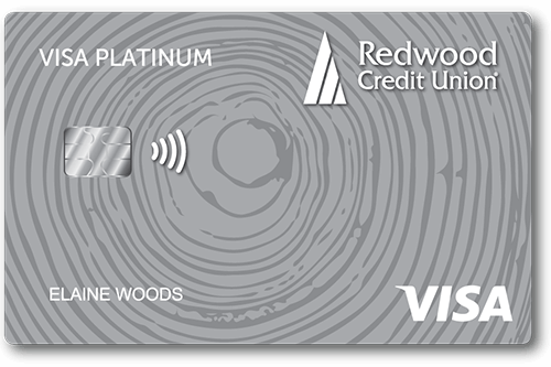 Redwood Credit Union Visa® Platinum card art