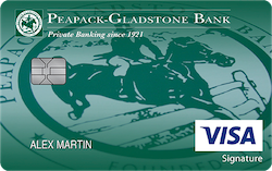 Peapack-Gladstone Bank Visa® Reserve Rewards+ Card card art