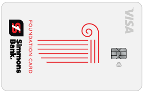 Simmons Bank Foundation Visa card art