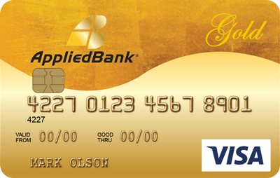 Applied Bank Secured Visa® Gold Preferred® card art