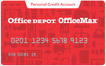 Office Depot Personal Credit card art