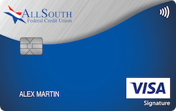 AllSouth Federal Credit Union Visa® Everyday Rewards+ card art