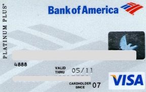 Bank of America® Visa Platinum Plus® card art