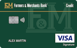 Farmers & Merchants Bank Visa® Everyday Rewards+ card art