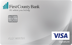 First County Bank Visa® College Real Rewards card art