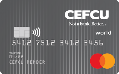 CEFCU World Mastercard card art