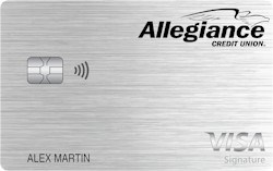 Allegiance Credit Union Visa® College Real Rewards card art