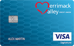 Merrimack Valley Credit Union Visa® Everyday Rewards+ card art