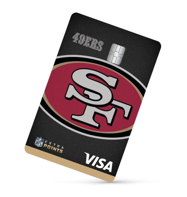 San Francisco 49ers Extra Points Visa® card art