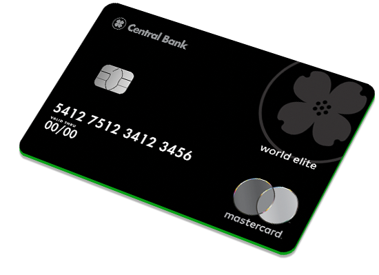 Central Bank World Elite Mastercard® card art