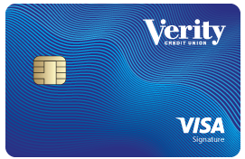 Verity Credit Union Signature Rewards Visa card art
