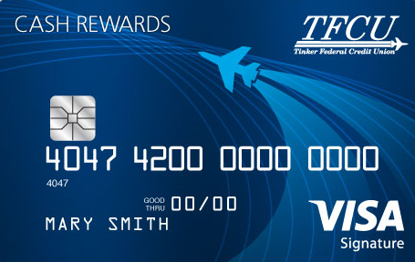 Tinker Federal Credit Union Visa Signature card art