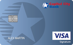 Capital City Bank Visa® College Real Rewards card art