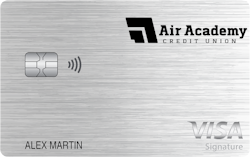 Air Academy Credit Union Visa® College Real Rewards card art