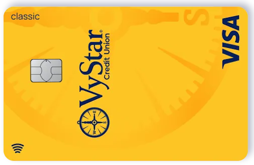 VyStar Credit Union Savings Secured Visa card art