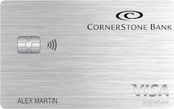 Cornerstone Bank Visa® College Real Rewards card art