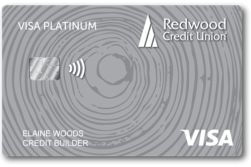 Redwood Credit Union Visa® Credit Builder card art