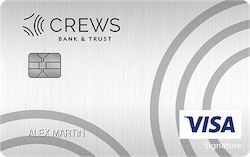 Crews Bank & Trust Visa® College Real Rewards card art