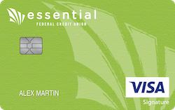 Essential FCU Visa® College Real Rewards card art