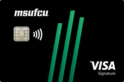 MSUFCU Visa Signature card art