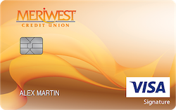 Meriwest Credit Union Visa® College Real Rewards card art