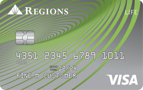 Regions Life Visa® Credit Card card art