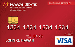Hawaii State Federal Credit Union Visa® Platinum Rewards card art