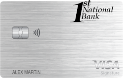 First National Bank of Waterloo Visa® College Real Rewards card art