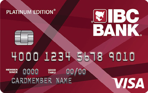 IBC Platinum Edition Visa® card art