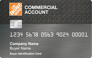Home Depot Commercial Account card art