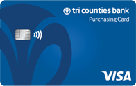 Tri Counties Bank Visa® Purchasing card art