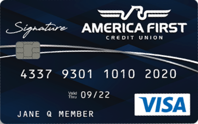 America First Credit Union Signature 1.5% Cash Back card art