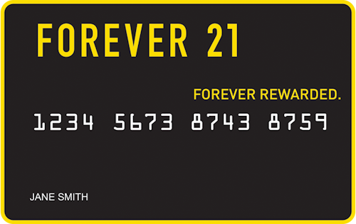 Forever 21 card art