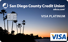 SDCCU Visa Platinum with Fly Miles Plus card art