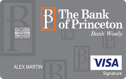 The Bank of Princeton Visa® Max Cash Preferred card art
