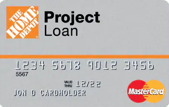 Home Depot Project Loan card art